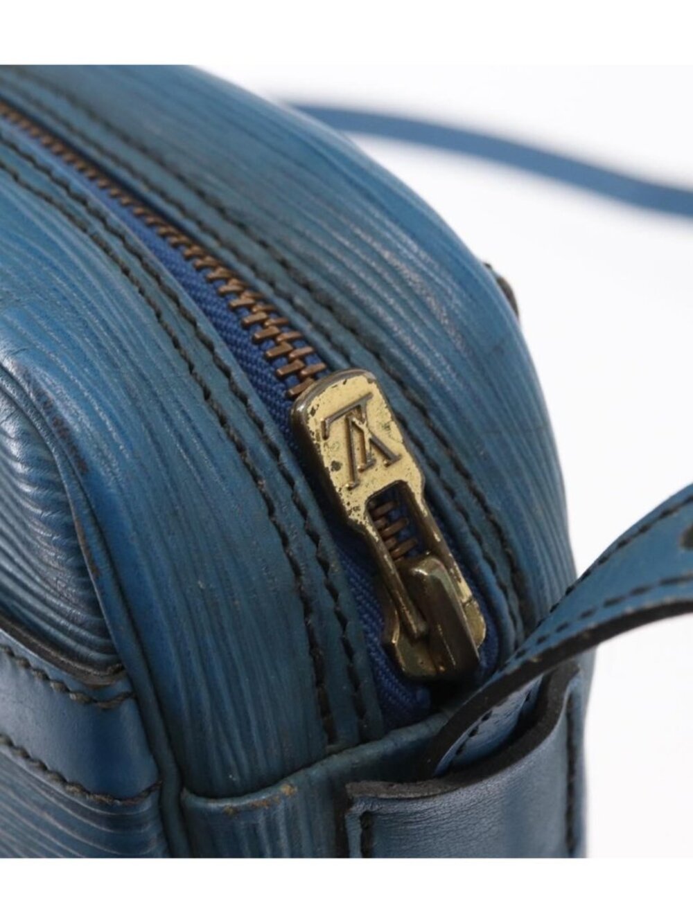 LOUIS VUITTON Epi Jeune Fille MM Shoulder Bag Toledo Blue M52155 - Picture 6 of 16